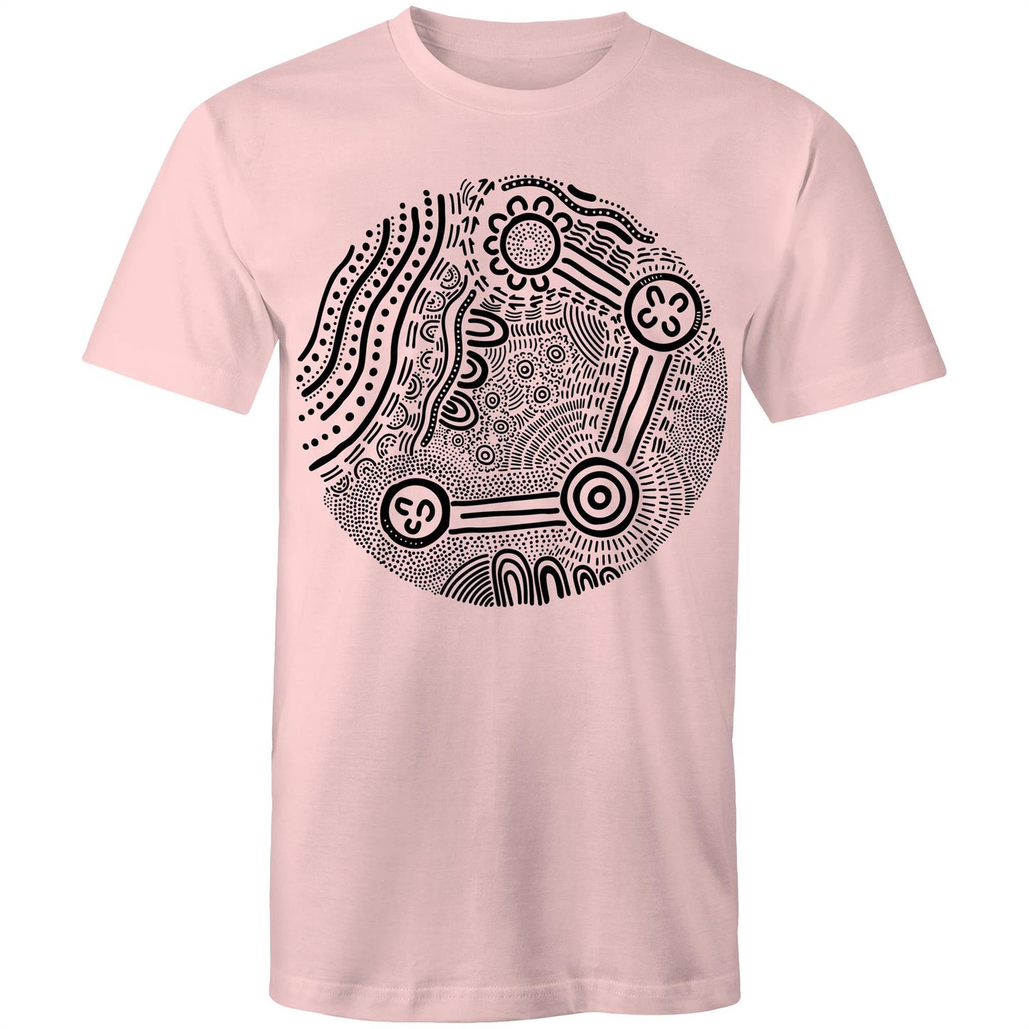 Over Time and Place Aboriginal Design Unisex t-shirt