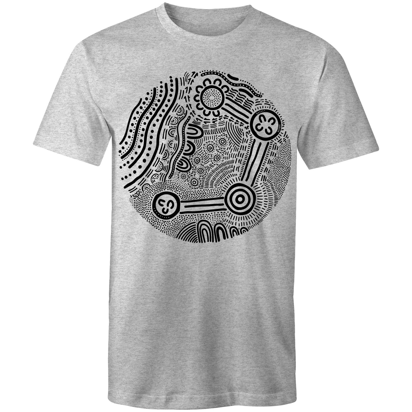 Over Time and Place Aboriginal Design Unisex t-shirt