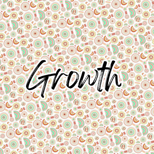 'Growth' Aboriginal Design - White Background - High Quality Digital Download