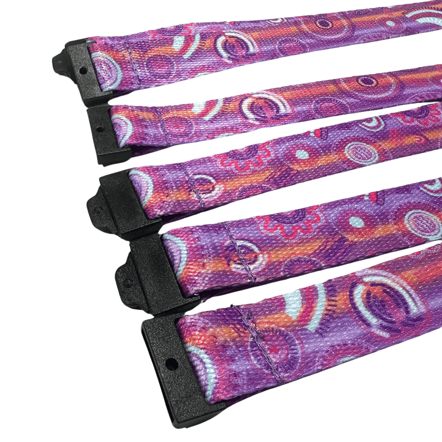 'Growth' Pink/Purple Colourway Aboriginal Design Lanyard