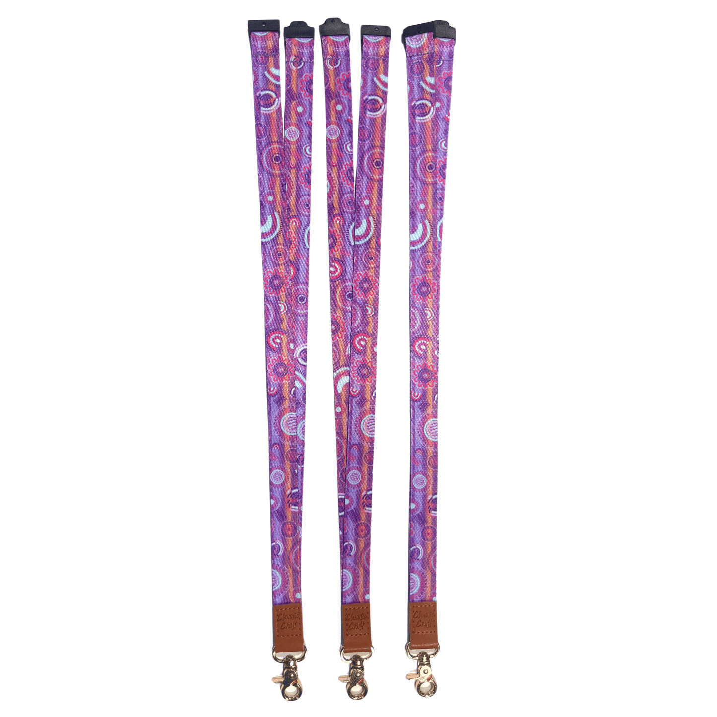 'Growth' Pink/Purple Colourway Aboriginal Design Lanyard