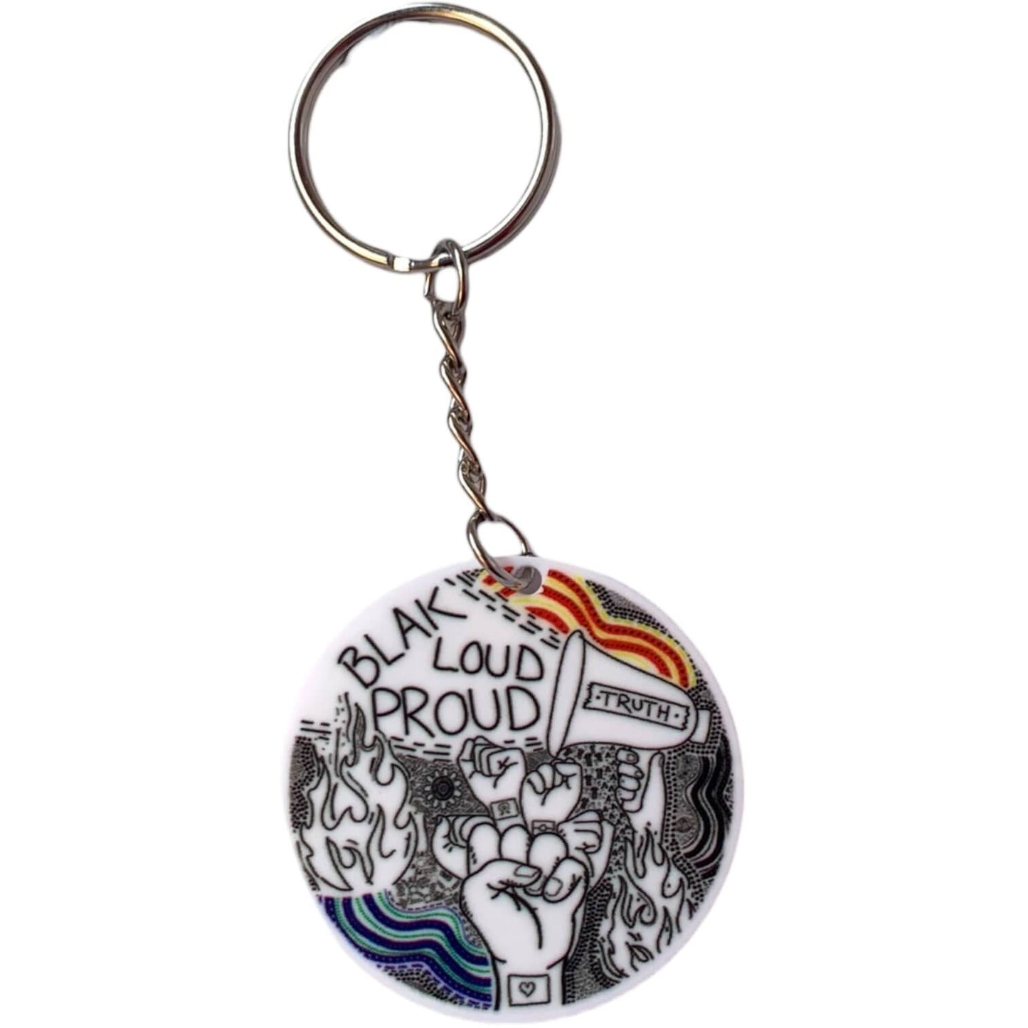 NAIDOC Week Aboriginal Design Planar - Keyring, Key fob, Lanyard, Badge