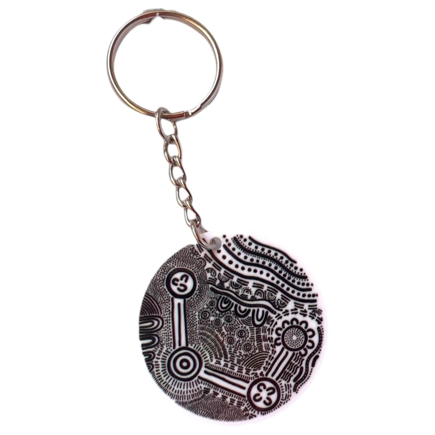 Over Time and Place Aboriginal Design Planar - Keyring, Key fob, Lanyard