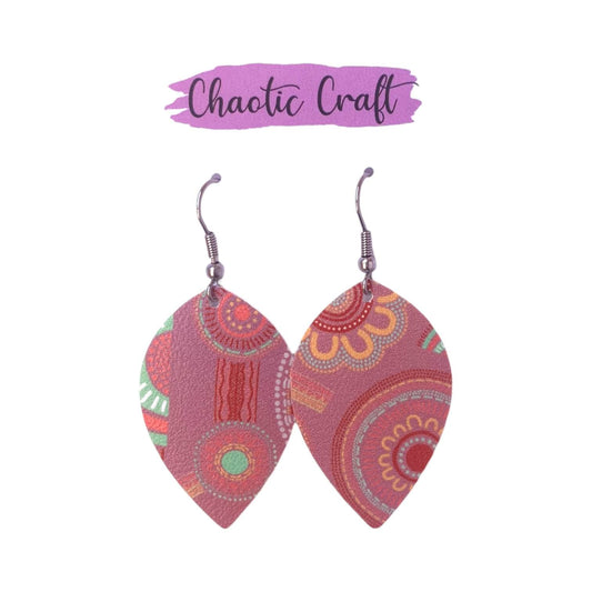 ‘Growth’ Dangle Earrings Aboriginal Design