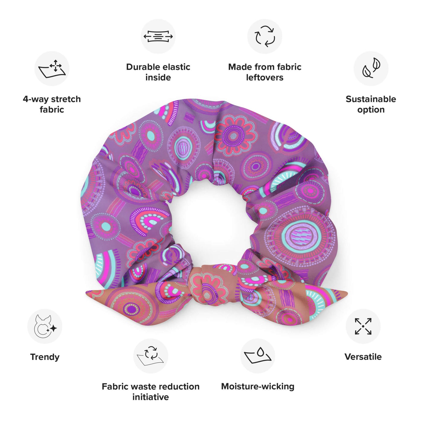 Growth Aboriginal Design Recycled Scrunchie