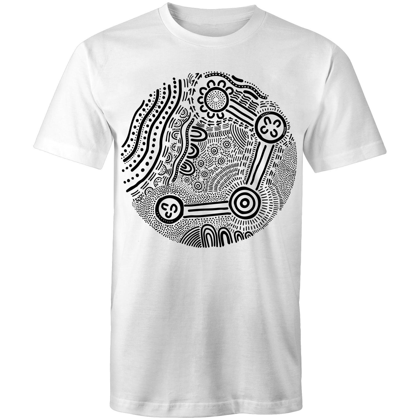 Over Time and Place Aboriginal Design Unisex t-shirt