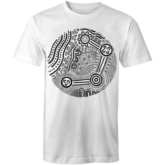 Over Time and Place Aboriginal Design Unisex t-shirt