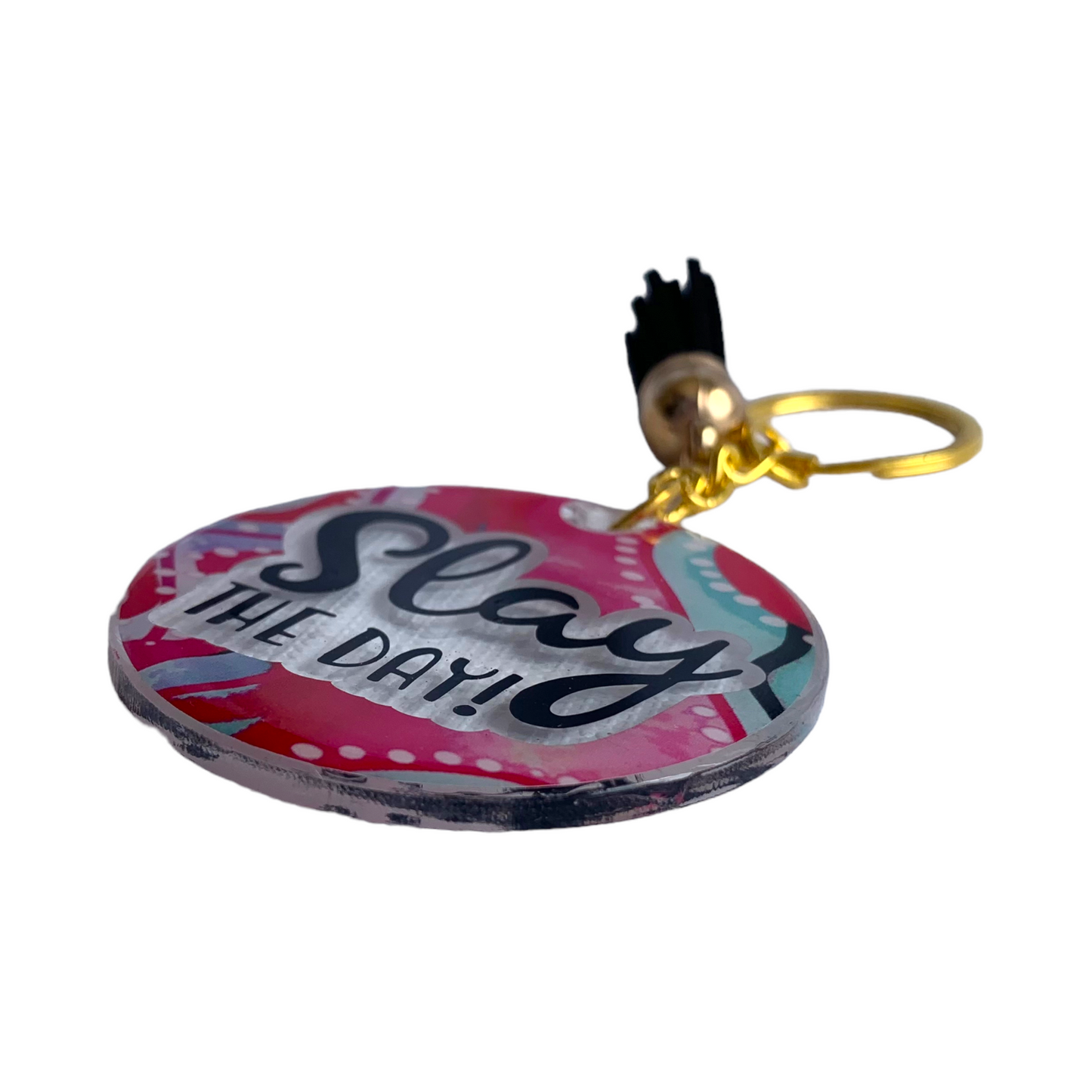 Slay the Day! Pink/Blue Keyring
