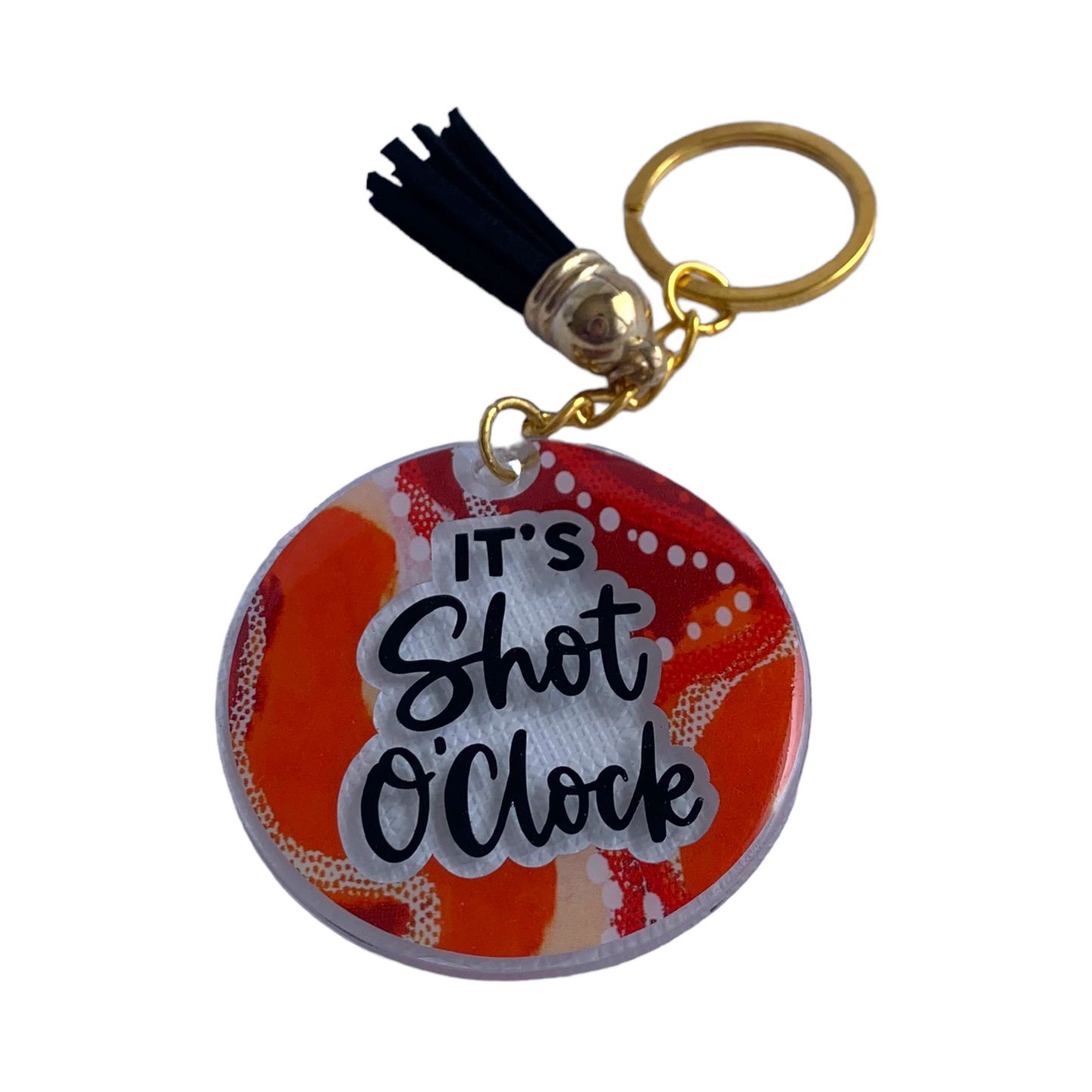 Shot O’Clock Orange/Red Keyring
